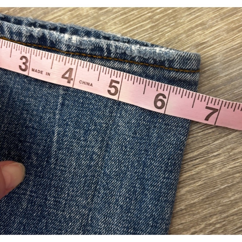 Abercrombie & Fitch 90s Slim Straight Ultra High Rise Distressed‎ Jeans 24 00R - Picture 6 of 6